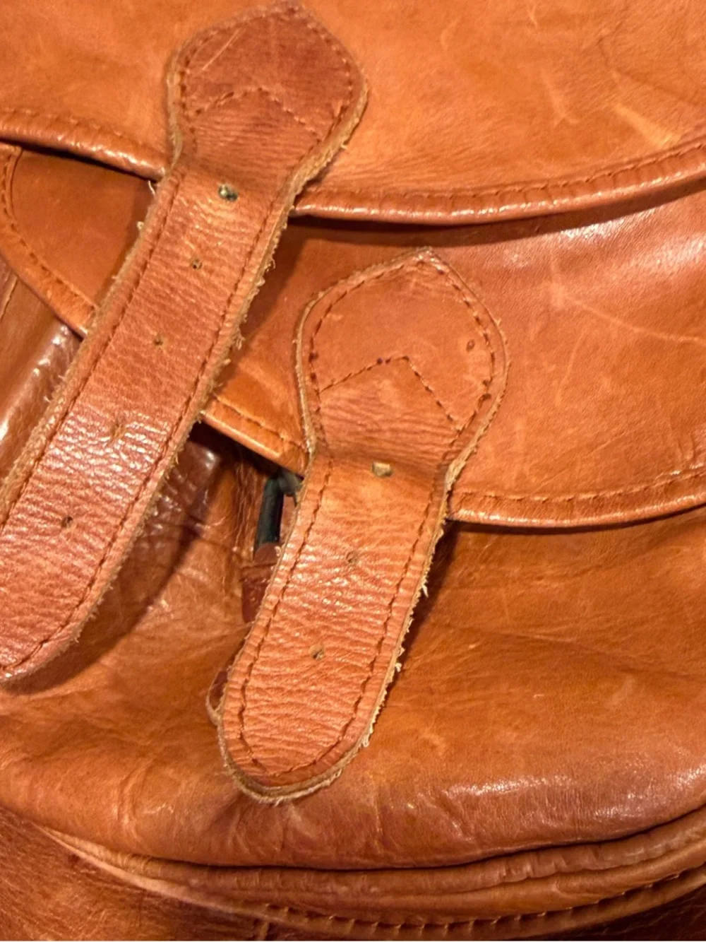 Premium Tan Leather Backpack -‎ Classic Casual Carry